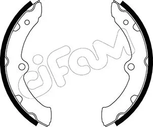 Jeu de mâchoires de frein CIFAM 153-639