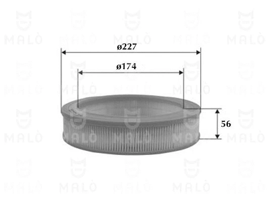 Filtre à air AKRON-MALÒ 1500228