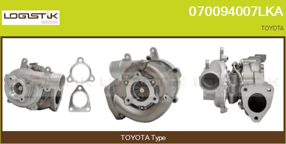 Turbocompresseur, suralimentation LGK 070094007LKA