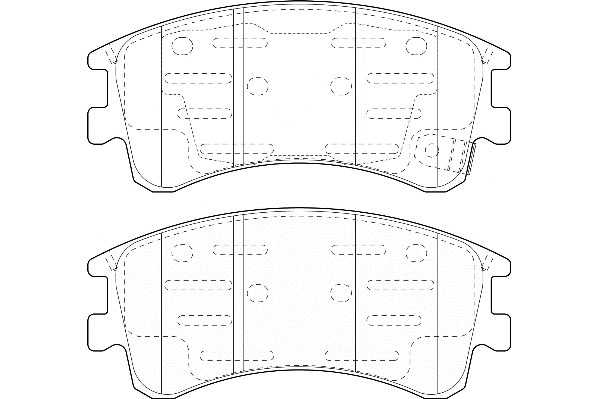 Kit de plaquettes de frein, frein à disque Omnicraft 2135014