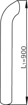 Tuyau d'échappement DINEX 68767
