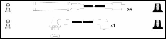 Kit de câbles d'allumage LEMARK HOES333