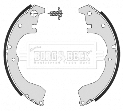 Jeu de mâchoires de frein BORG & BECK BBS6122