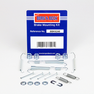 Kit d'accessoires, mâchoire de frein BORG & BECK BBK6246