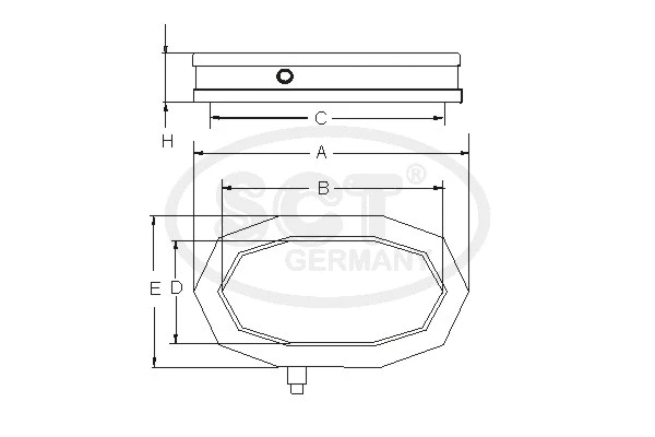 Filtre à air SCT - MANNOL SB 579