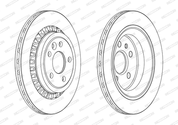 Disque de frein FERODO DDF1802C-1-D