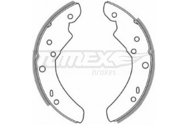 Jeu de mâchoires de frein TOMEX Brakes TX 20-90
