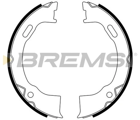 Jeu de mâchoires de frein, frein de stationnement BREMSI GF0428