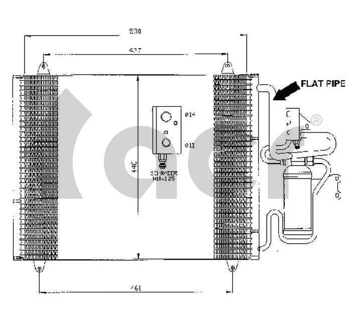 Condenseur, climatisation ACR 300468