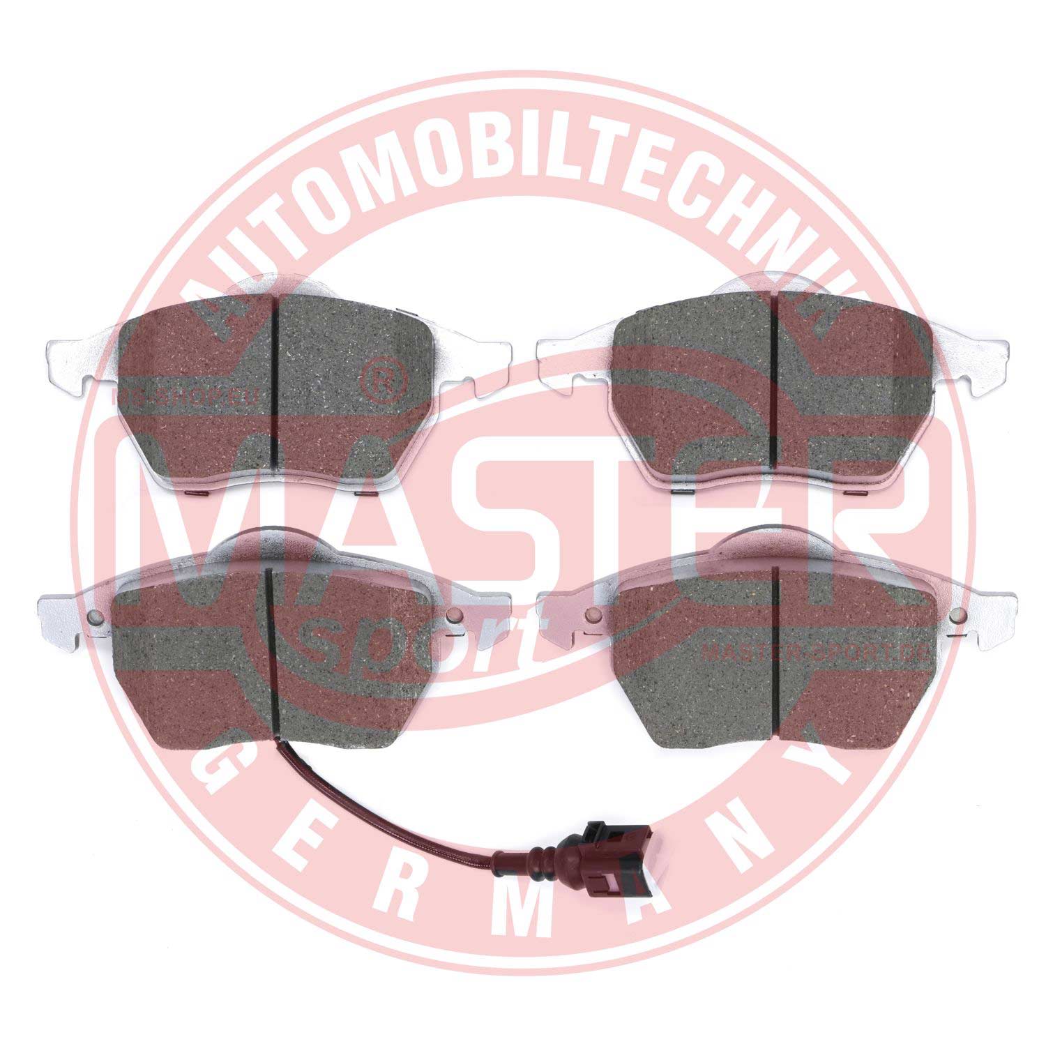 Kit de plaquettes de frein, frein à disque MASTER-SPORT GERMANY 13046071222K-SET-MS