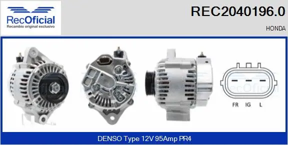Alternateur RECOFICIAL REC2040196.0