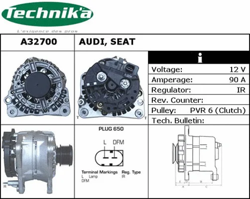Alternateur Technika A32700