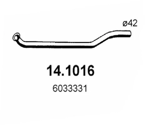 Tuyau d'échappement ASSO 14.1016