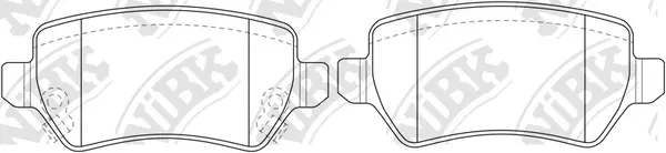 Kit de plaquettes de frein, frein à disque NiBK PN0329