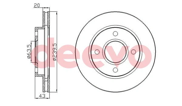 Disque de frein DEEVO BD10300