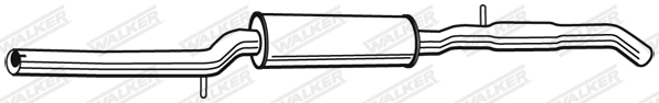 Silencieux central WALKER 22591