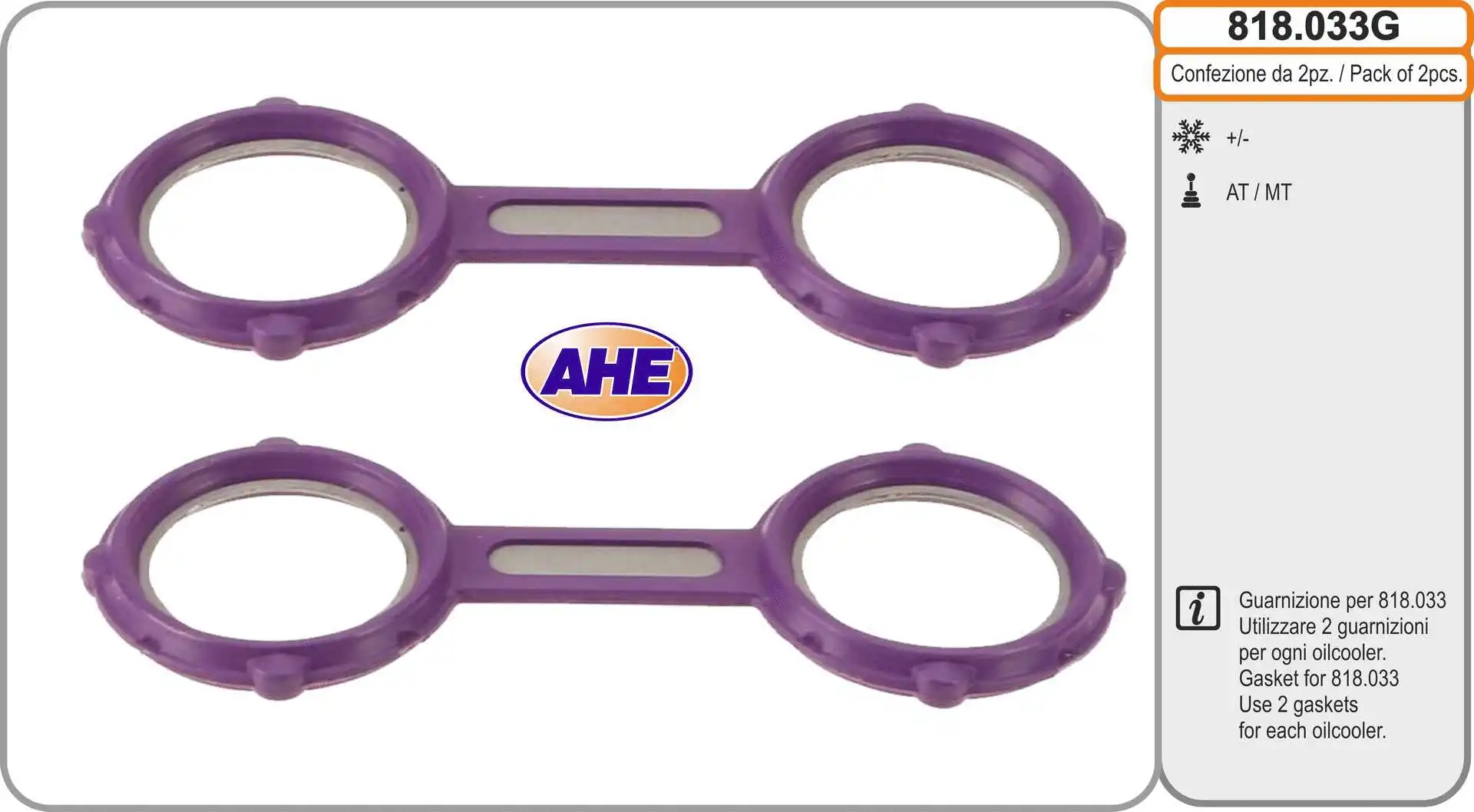 Radiateur d'huile AHE 818.033G