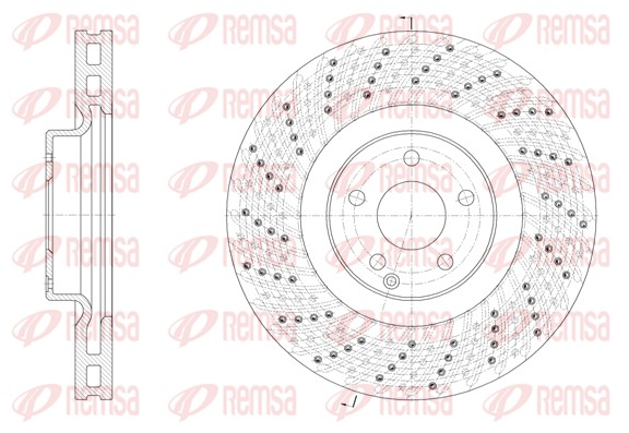 Disque de frein REMSA 61925.10