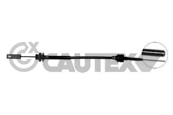 Tirette à câble, commande d'embrayage CAUTEX 018918