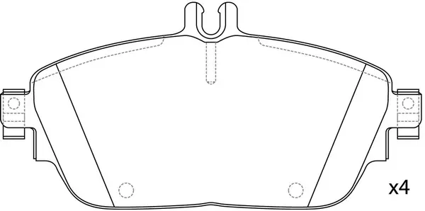 Kit de plaquettes de frein, frein à disque FIT FP1694