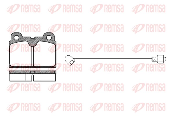 Kit de plaquettes de frein, frein à disque REMSA 0127.02