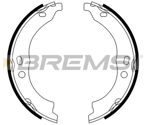 Jeu de mâchoires de frein, frein de stationnement BREMSI GF0188