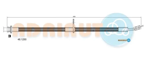 Flexible de frein ADRIAUTO 48.1250