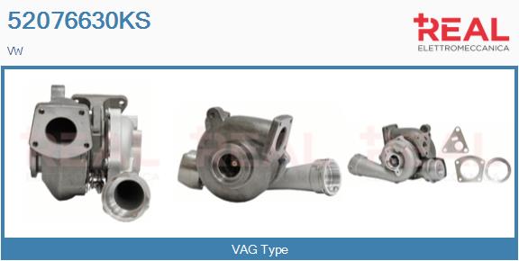 Turbocompresseur, suralimentation REAL 52076630KS