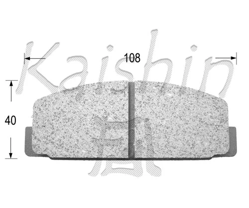 Kit de plaquettes de frein, frein à disque KAISHIN FK3027