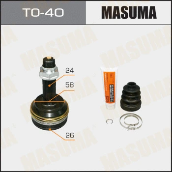Jeu de joints, arbre de transmission MASUMA TO-40