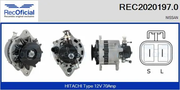 Alternateur RECOFICIAL REC2020197.0