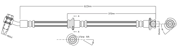 Flexible de frein JURATEK JBH1432R