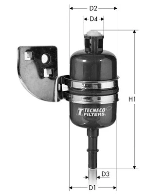 Filtre à carburant TECNECO FILTERS IN7740A