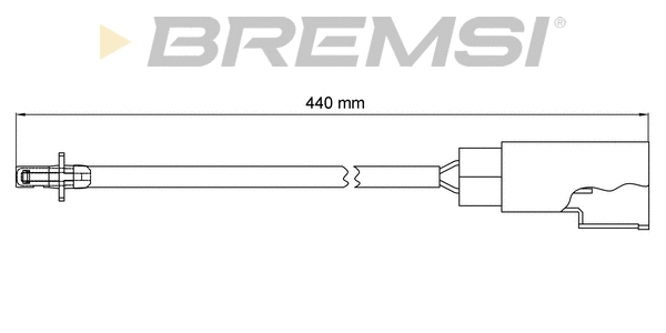 Contact d'avertissement, usure des plaquettes de frein BREMSI WI0669