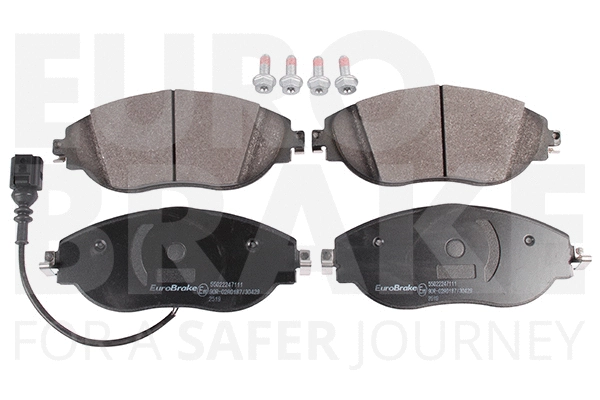 Kit de plaquettes de frein, frein à disque EUROBRAKE 55022247111