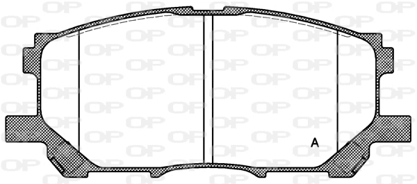 Kit de plaquettes de frein, frein à disque OPEN PARTS BPA1039.00