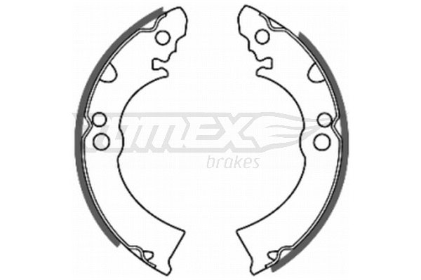 Jeu de mâchoires de frein TOMEX Brakes TX 20-63