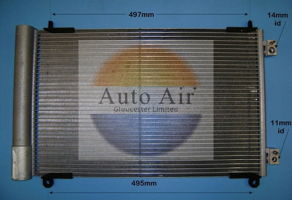 Condenseur, climatisation AUTO AIR GLOUCESTER 16-8911