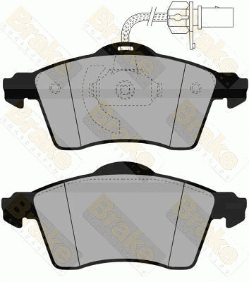 Kit de plaquettes de frein, frein à disque Brake ENGINEERING PA1464