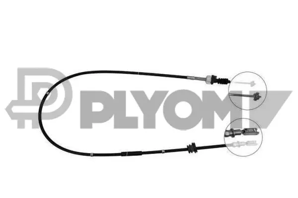 Tirette à câble, commande d'embrayage PLYOM P038434