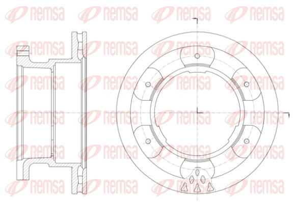 Disque de frein REMSA 61400.10