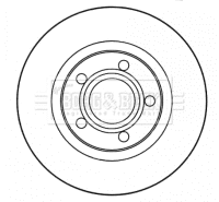 Disque de frein BORG & BECK BBD4615