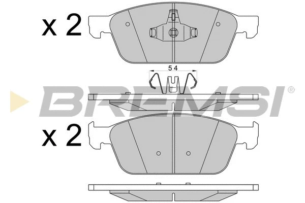 Kit de plaquettes de frein, frein à disque BREMSI BP3546