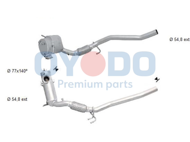Filtre à particules / à suie, échappement Oyodo 20N0153-OYO