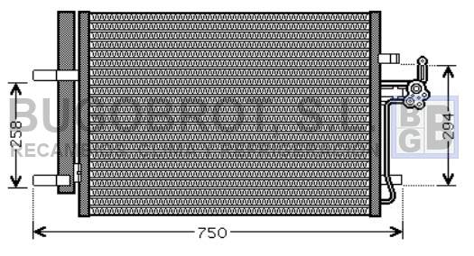 Condenseur, climatisation BUGOBROT 62-FD5428