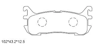 Kit de plaquettes de frein, frein à disque ASIMCO KD3713