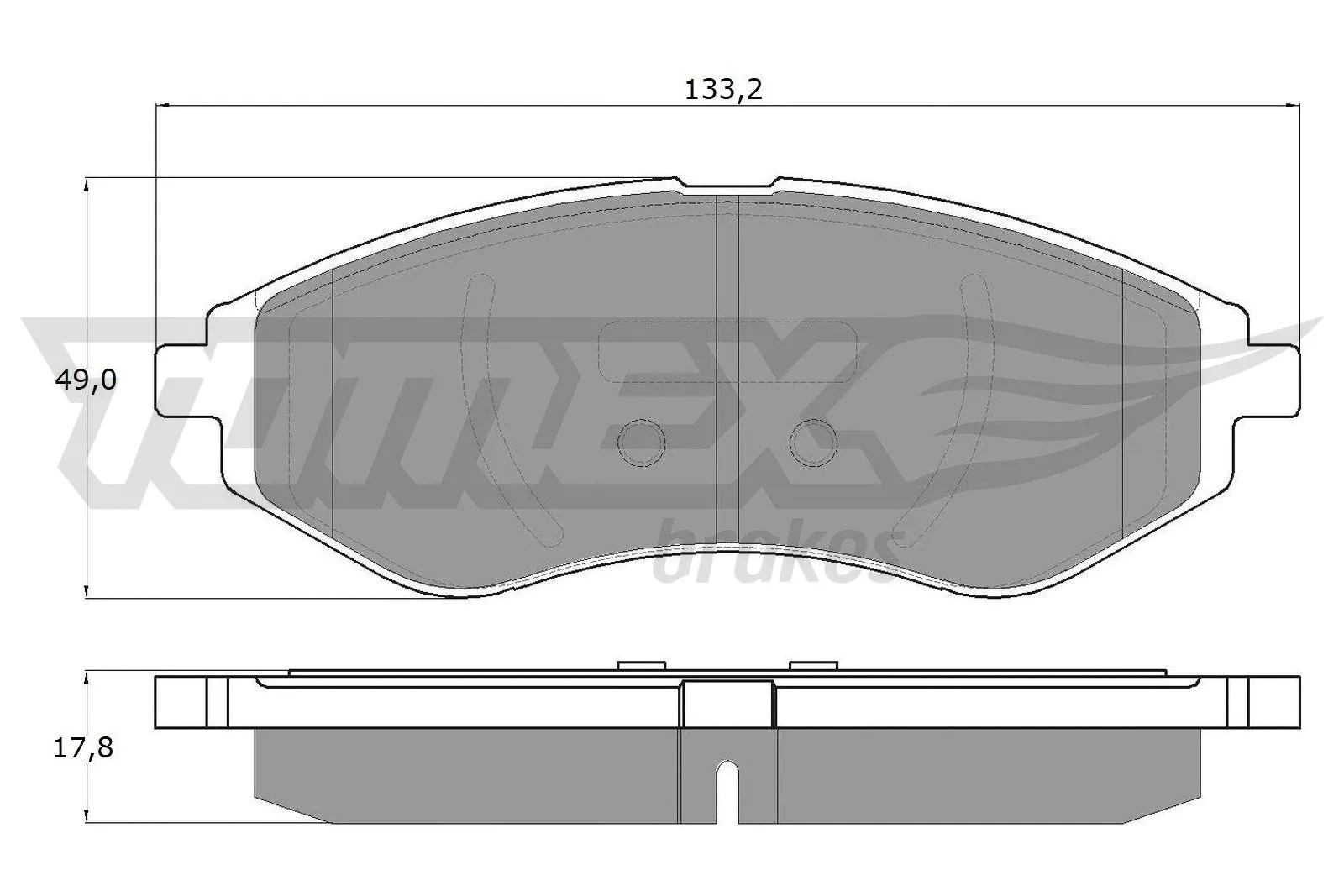 Kit de plaquettes de frein, frein à disque TOMEX Brakes TX 14-22