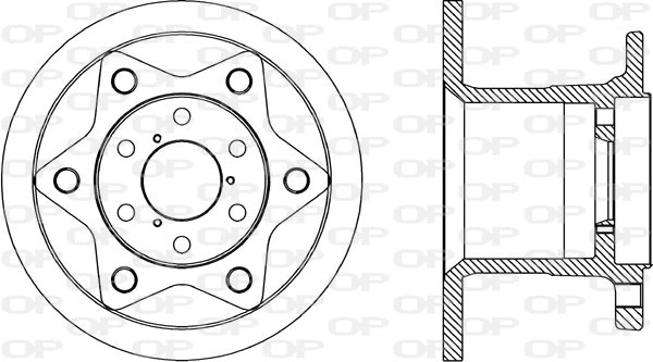 Disque de frein OPEN PARTS BDA1767.10