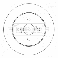 Disque de frein BORG & BECK BBD4561