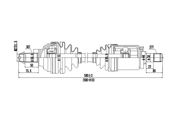 Arbre de transmission DYNAMATRIX DDS205047